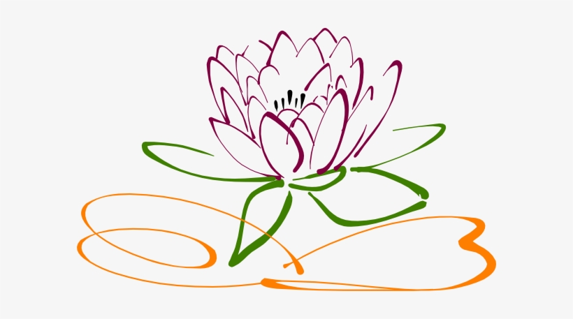 Royalty Free Library Clip Art At Clker Com Vector Online - Lotus Flower Vector Png, transparent png #41348