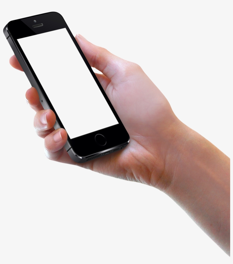 Download Hand Holding Black Iphone Png Image - Mobile In Hand Png, transparent png #41482