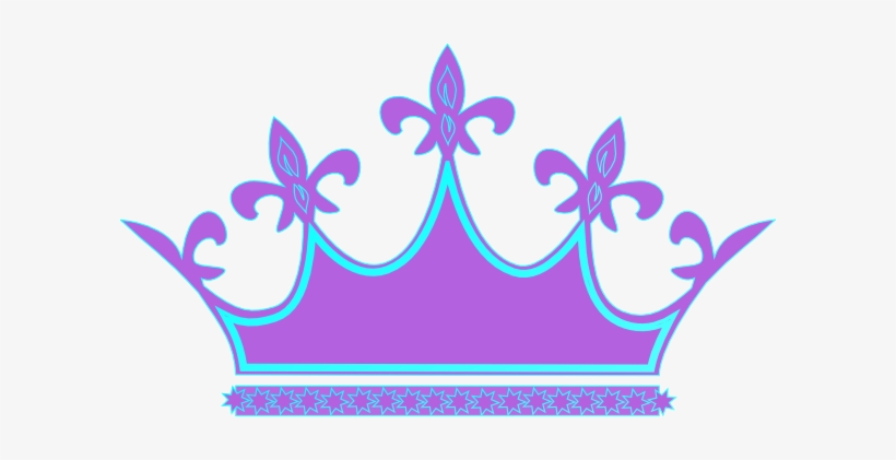 Blue Clipart Princess Crown - Blue And Purple Crown, transparent png #41618