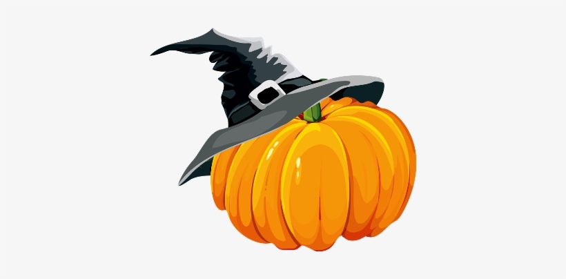 Pumpkin Png Image - Pumpkin With Witch Hat, transparent png #41653