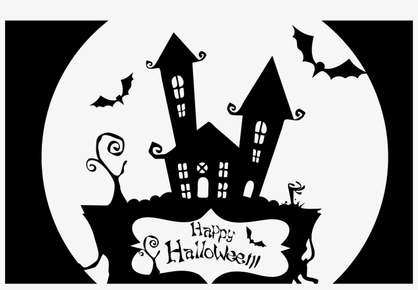 Black And White Halloween Clip Art Free, transparent png #41872