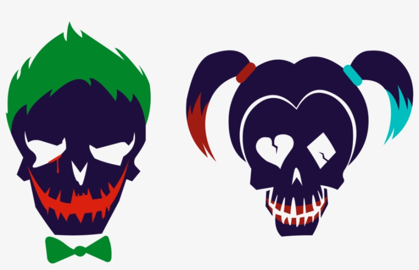The Joker Logo Png Clipart Free Stock - Joker And Harley Quinn Logo, transparent png #42298
