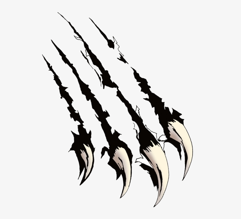 Black Claw Scratches Png - Black Panther Claw Marks, transparent png #42378