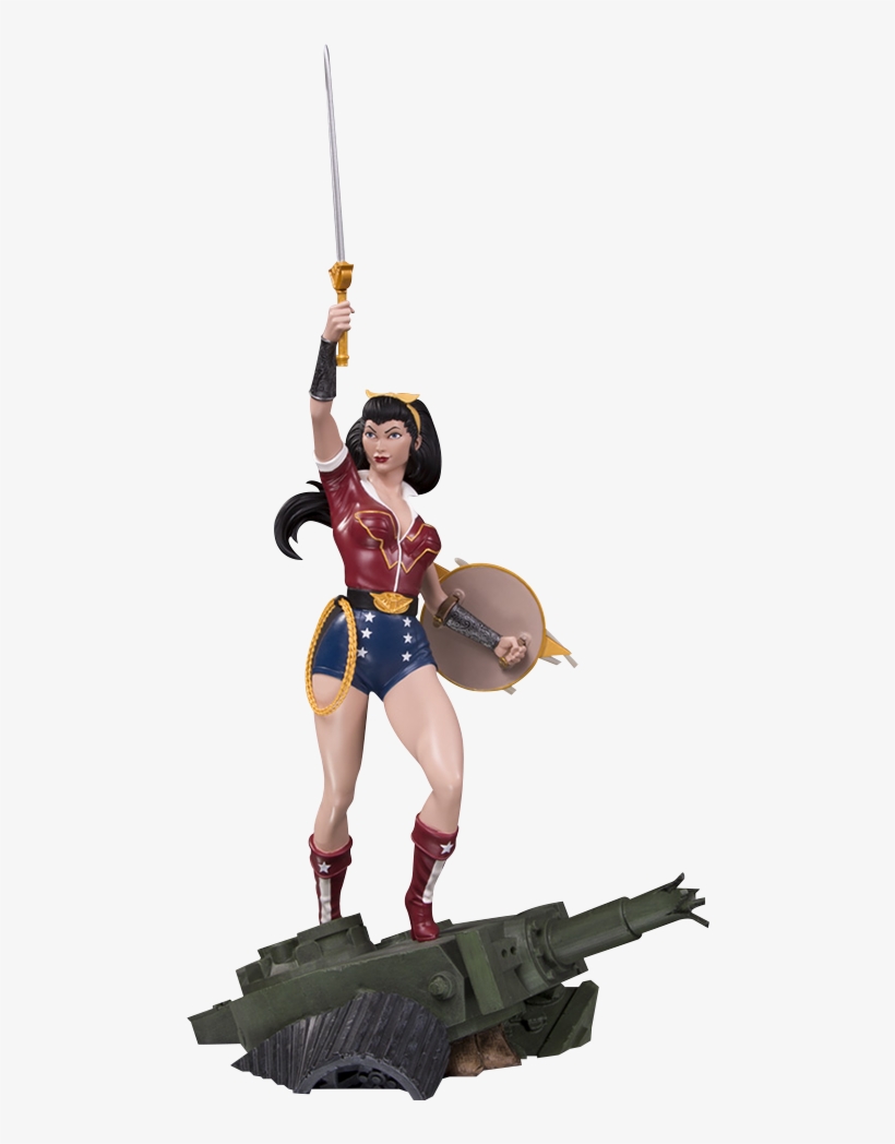 Dc Comics Statue Wonder Woman Deluxe - Wonder Woman Bombshell Statue, transparent png #42713