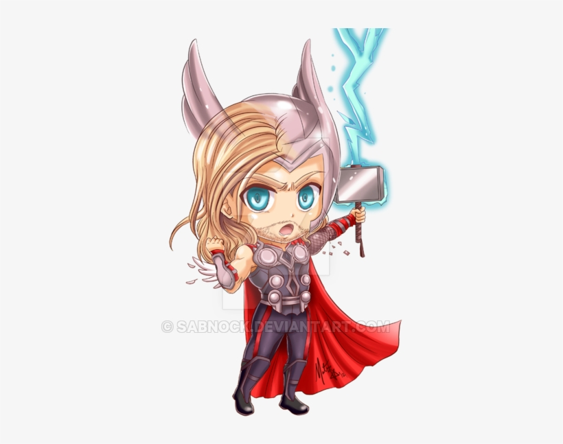 Thor By Sabnock - Imagenes Kawaii De Thor, transparent png #42730