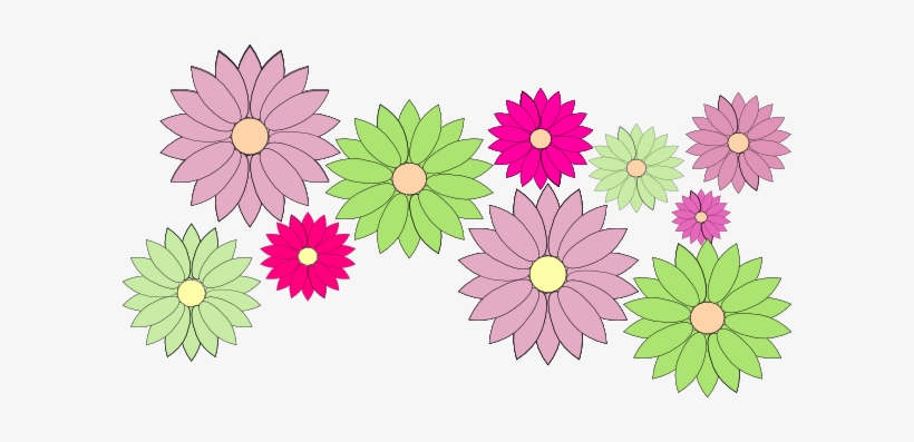 Vector Transparent Stock Daisy - Clip Art Flower Chain, transparent png #42855