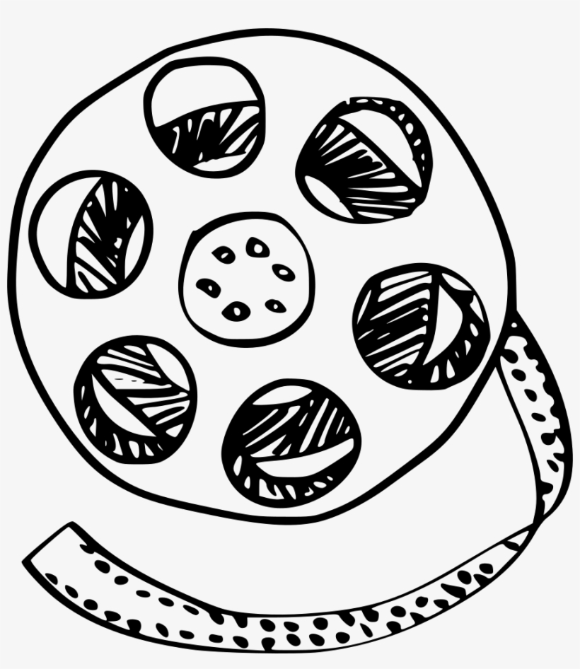 Film Media Movie Reel Video Comments - Cine Dibujo, transparent png #42957