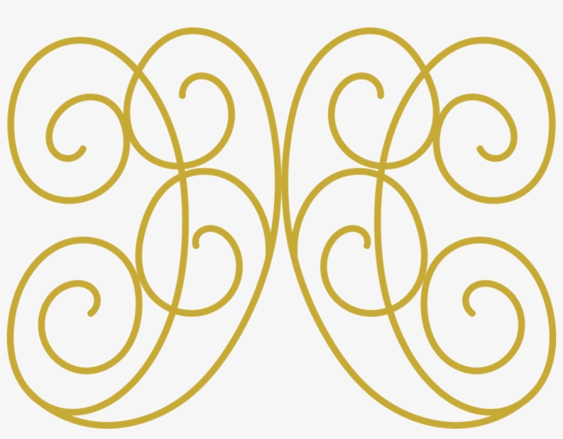 Visual Arts Drawing Decorative Arts Watercolor Painting - Gold Swirl Design, transparent png #43248