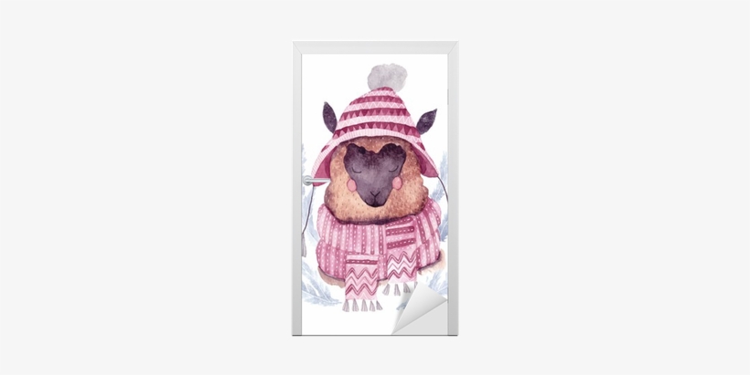 Watercolor Vector Alpaca Illustration - Watercolor Painting, transparent png #43334