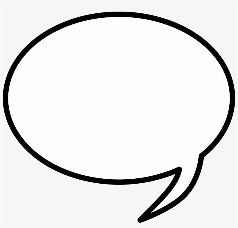 Comic Icons Png Free - Speech Bubble Png White, transparent png #43755