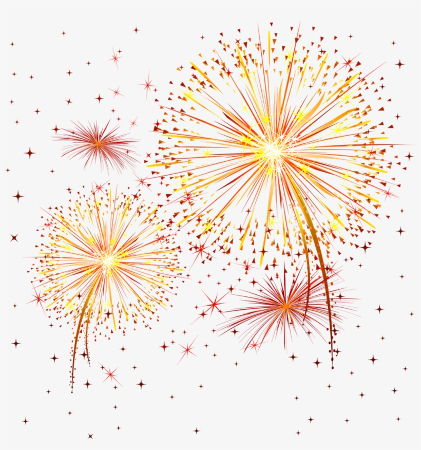 Colorful Fireworks Sparkles Png Transparent Image Free - Салют Пнг, transparent png #44001