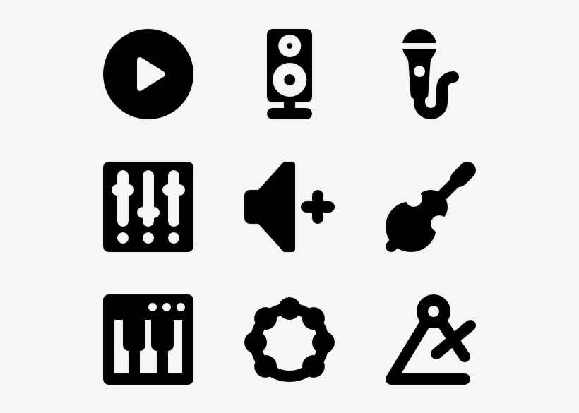 Music Control Panel Music Control Icon Png White Free Free