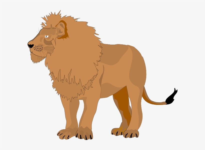 Brown Lion Svg Clip Arts 600 X 519 Px, transparent png #44118