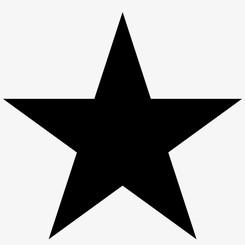Png Star Black And White Transparent Star Black And - Transparent Background Star Png, transparent png #44204