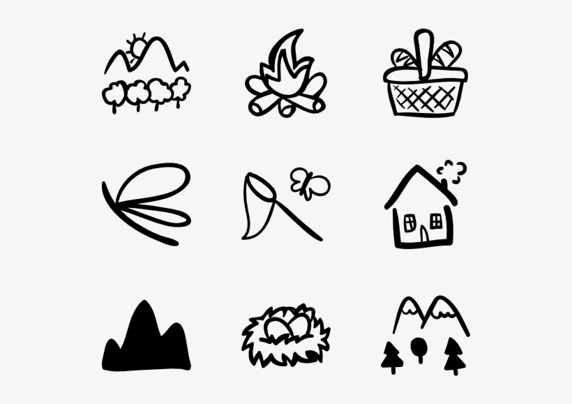 Hand Drawn Mountain - Drawing, transparent png #44346