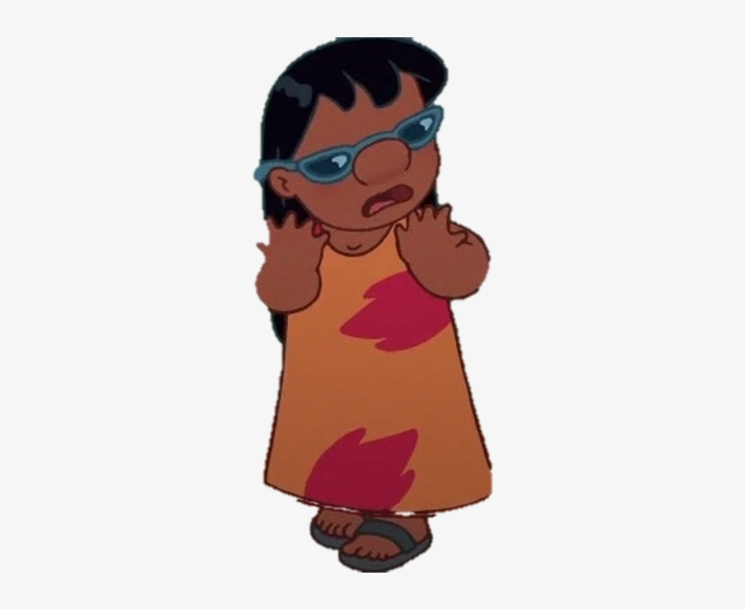 Lilo With Her Glasses - Cartoon, transparent png #44459