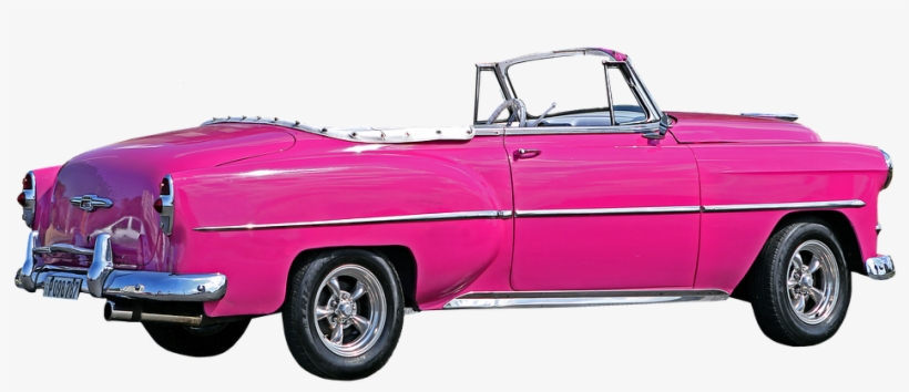 Cuba, Havana, Car, La Bella Americana, Almendron, Pink - Pink Car Transparent, transparent png #44500