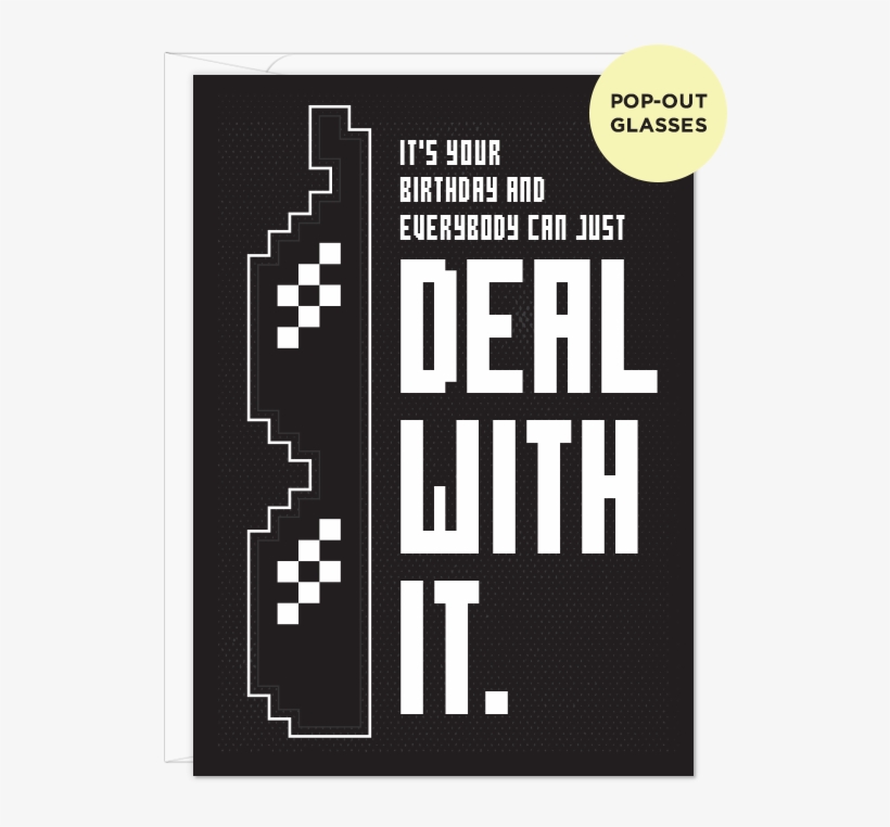 Deal With It Glasses - Poster, transparent png #45095