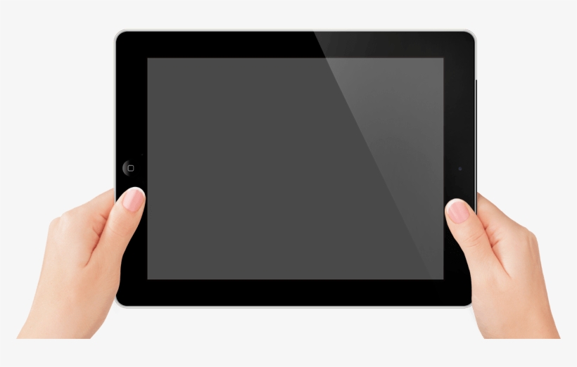 Electronics - Hands Holding Ipad Png, transparent png #45121