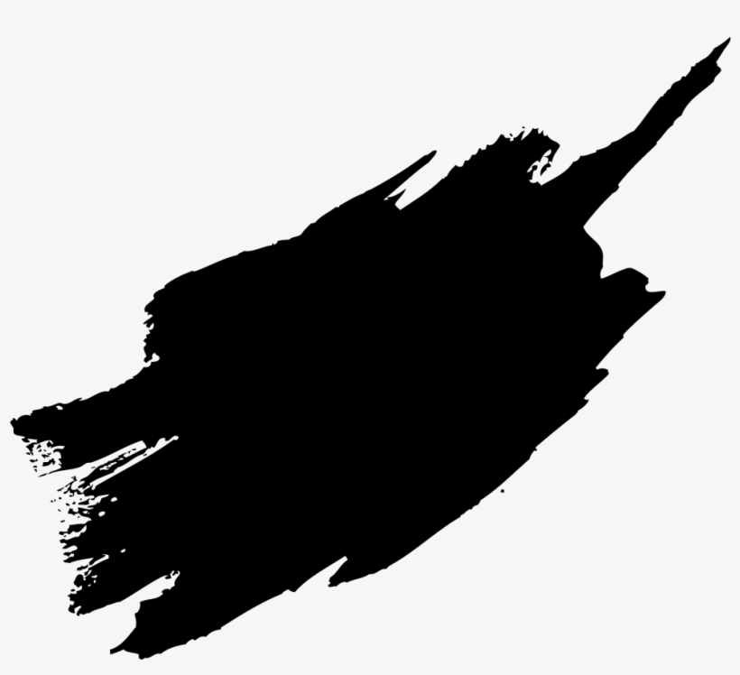 Black Paint Brush Stroke Png - Paint Brush Stroke Png, transparent png #45269