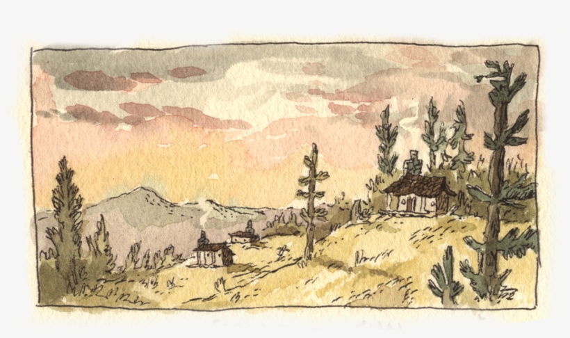 As The Fire Began To Settle To A Deep Red In The Hearth, - Drawing, transparent png #45538