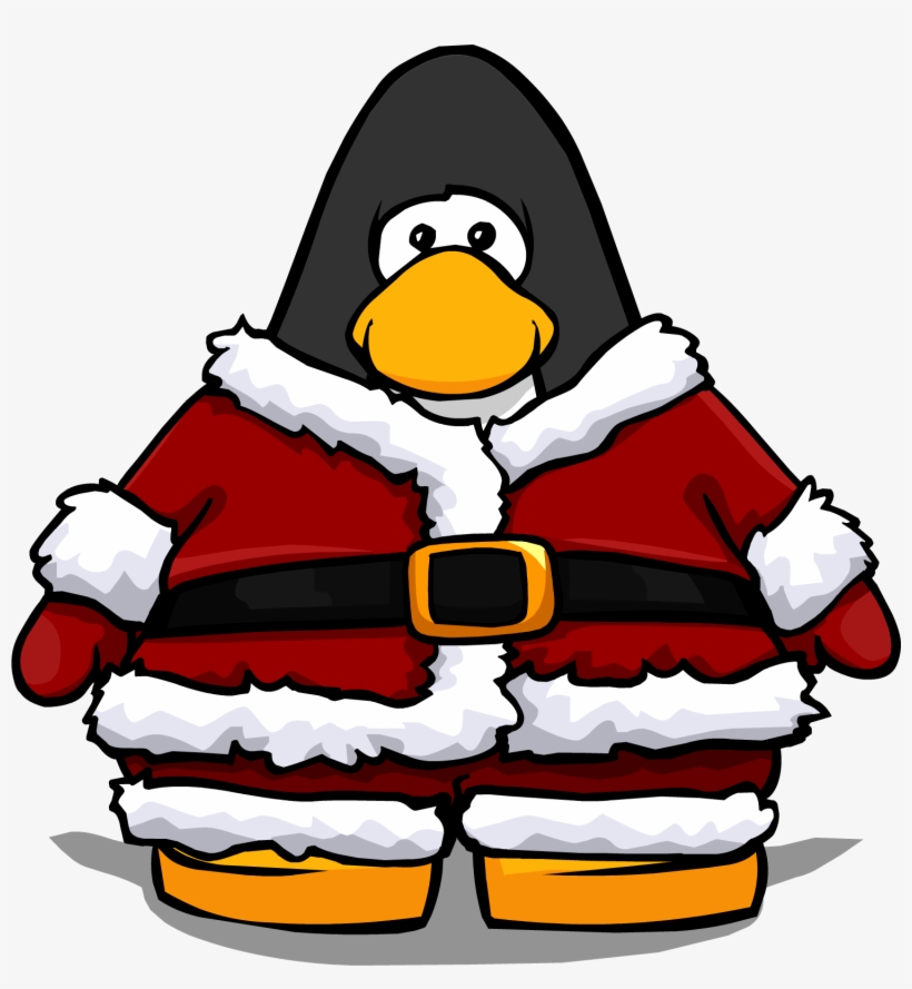Santa Suit From A Player Card - Club Penguin With Scarf, transparent png #45555