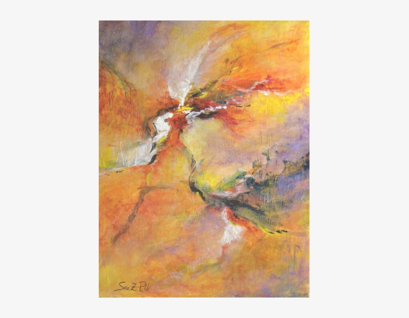 Fire And Ice 18" X 14 " 46 Cm X 36 Cm Acrylic $440 - Abstract Art, transparent png #45583