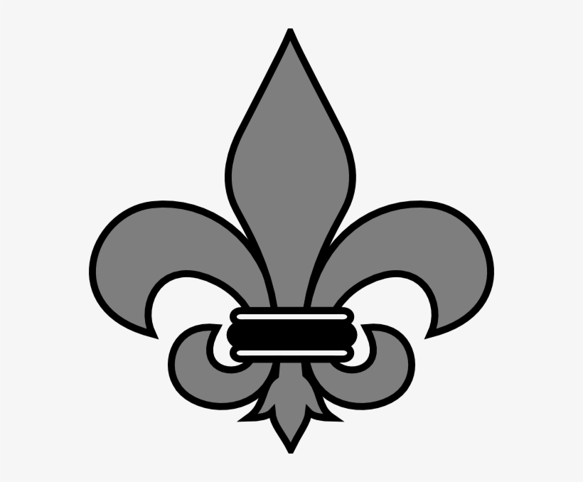 How To Set Use Grey Fleur De Lis Clipart, transparent png #45629