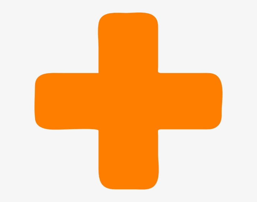 Plus Png - Orange Plus Sign Png, transparent png #45657