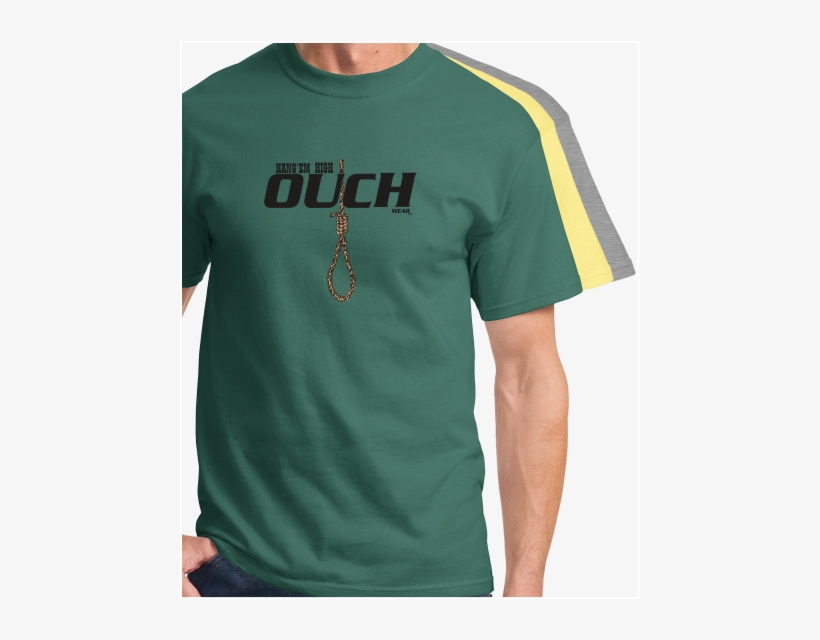 Ouchwear™ Noose Logo - Brown T Shirt On Model, transparent png #45793