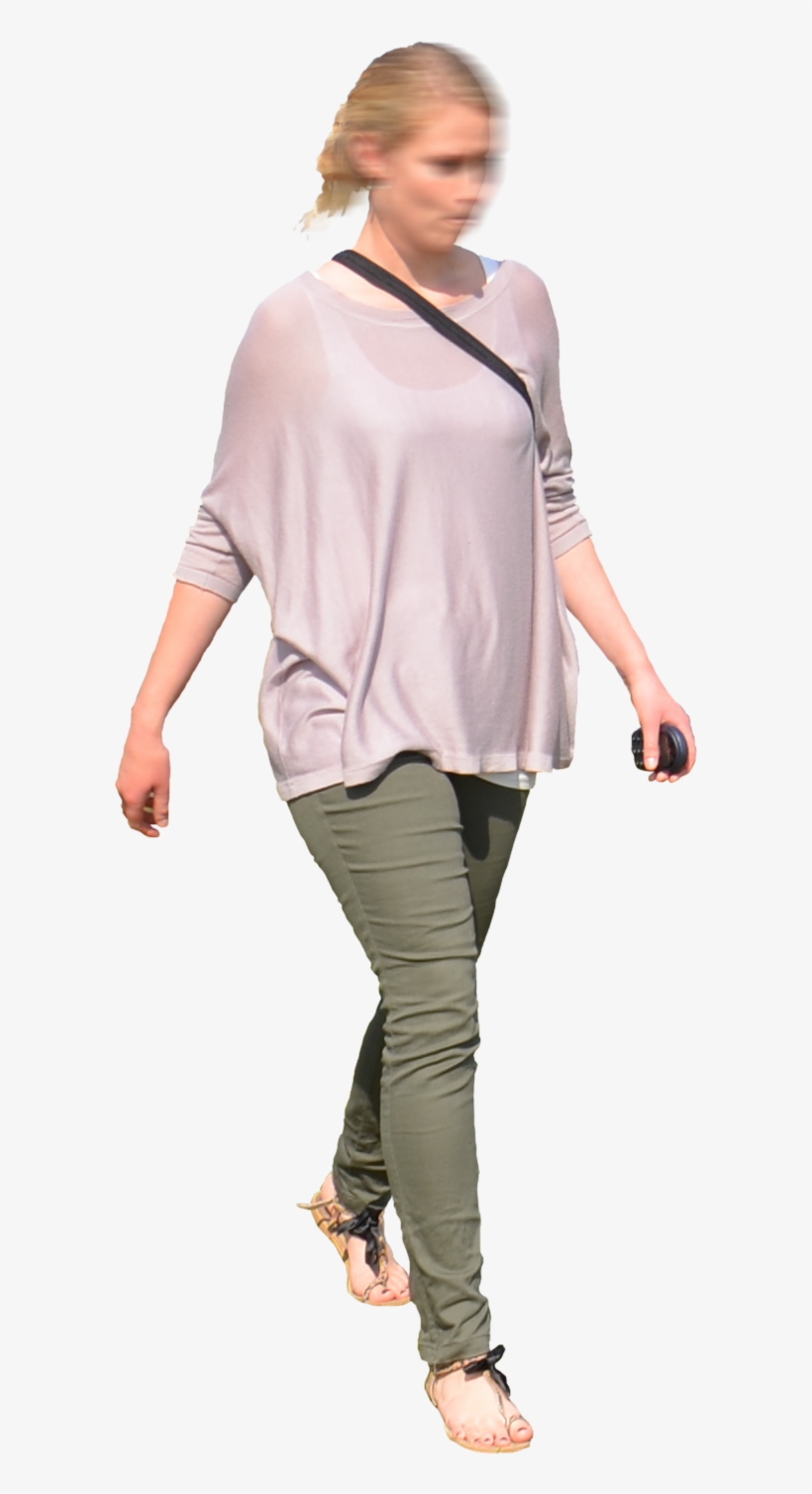 People Walking Towards Png Black And White Library - Blouse, transparent png #46224