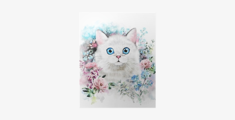 Watercolor Cat Illustration - Pinturas De Acuarela De Gato, transparent png #46298