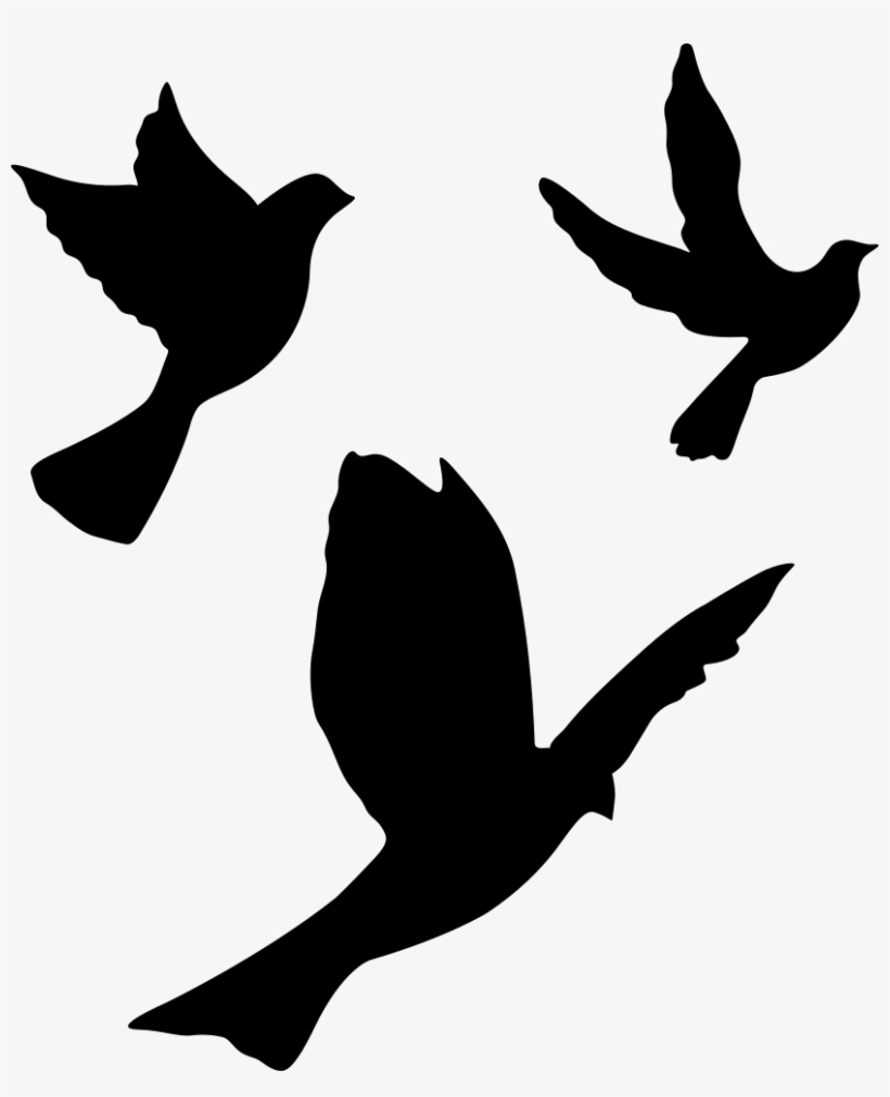 Flying Doves Group Comments - Siluetas De Pajaros Volando, transparent png #46316