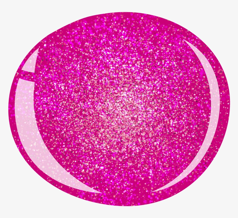 Picture Of Halo Cerise Sparkle - Gel Nails, transparent png #46545