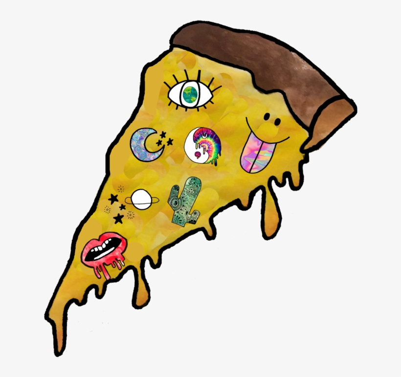 Trippy Pizza - Illustration, transparent png #46675
