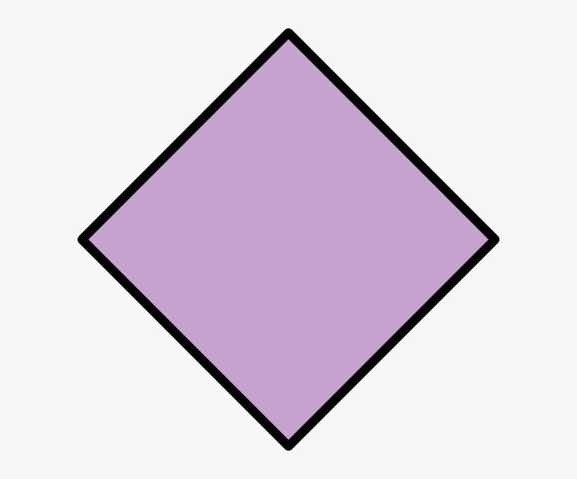 Reverser Symbol - Purple Diamond Shape Clipart, transparent png #46863