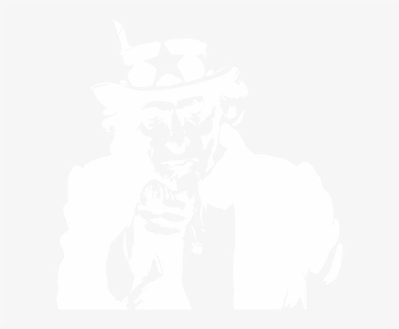 Image Royalty Free Library Outline Clip Art At Clker - Uncle Sam White Png, transparent png #46926