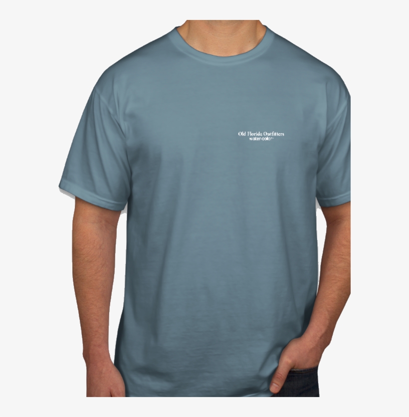 Ofo Short Sleeve Pocket Logo T-shirt In Ice Blue/white - Active Shirt, transparent png #47117