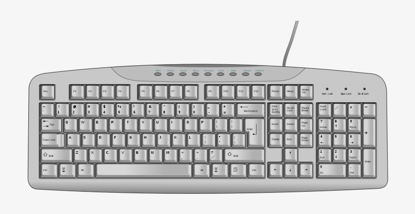 Computer Keyboard Us - Computer Keyboard Png, transparent png #47164