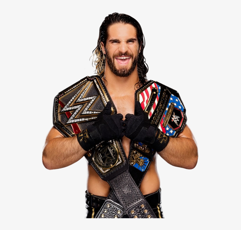 Seth Rollins Wwe And Us Champion By Nibble T - Seth Rollins No Background, transparent png #47588