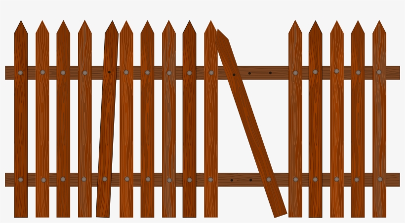 This Free Icons Png Design Of Broken Picket Fence, transparent png #47768