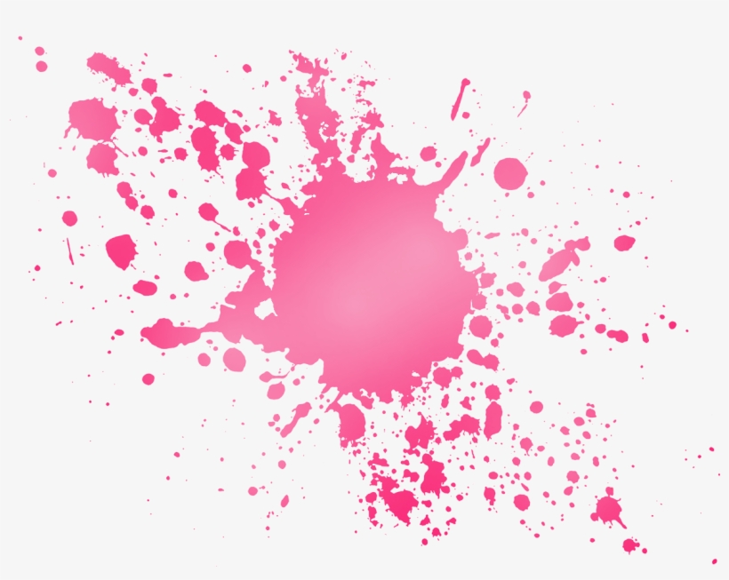 Pink Splatter Png - Pink Paint Splatter Png, transparent png #47841