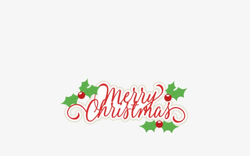 Banner Freeuse Christmas Title On Dumielauxepices Net - Merry Christmas Transparent Clipart, transparent png #48017