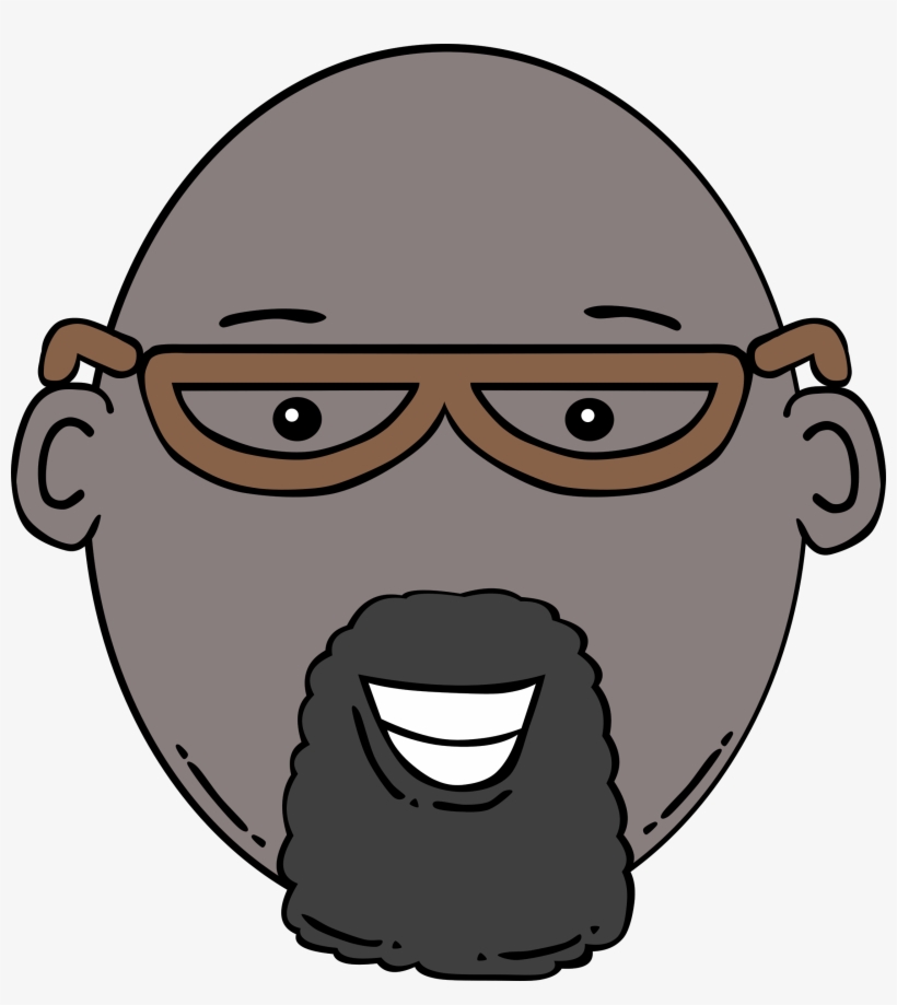 Image Transparent Library Beard Clipart Goatee - Man Face Cartoon, transparent png #48021