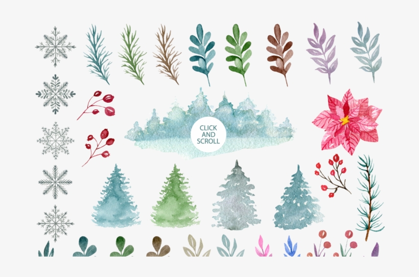 Watercolor By Juliabadeeva - Christmas Tree, transparent png #48096