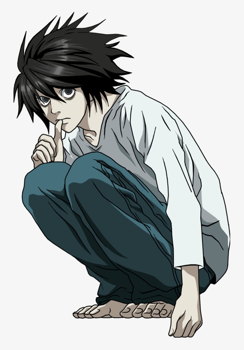 Personajes De Anime Png - Death Note L Notebook, transparent png #48262