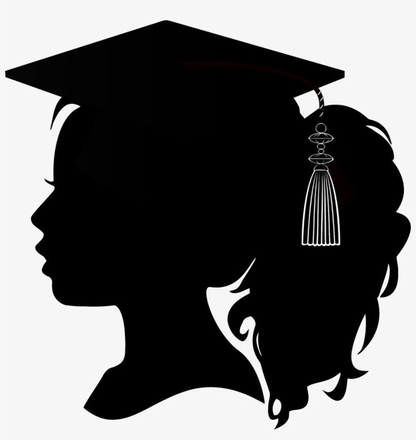 Http - //a - Top4top - Net/p 114at6e4 College Graduation - Black Girl Head Silhouette, transparent png #48390
