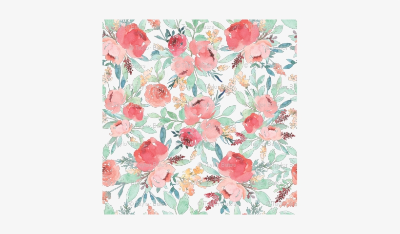 Large Watercolor Flowers - Watercolor Floral, transparent png #48417