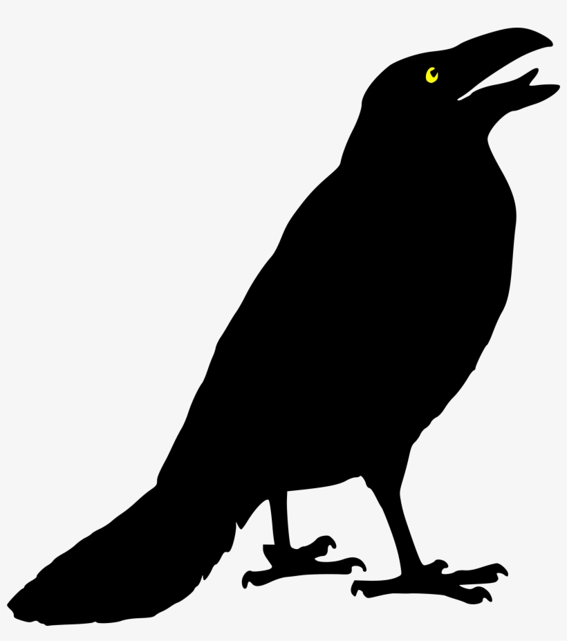 28 Collection Of Halloween Crow Clipart  Crow Clipart Black And White