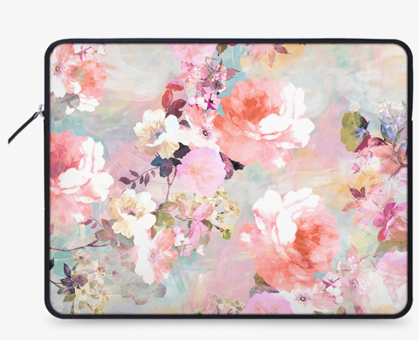 Dailyobjects Love Of A Flower Ballistic Nylon Zippered - Background Flower Vintage Watercolor, transparent png #49226